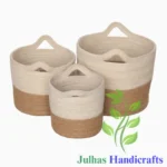 CYLINDER WITH HANDLE WHITE & NATURAL_11zon MANUFACTURER AND EXPORTER JULHAS HANDICRAFTS BANGLADESH