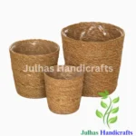 CONICAL BASKET WITH PLASTIC LINING