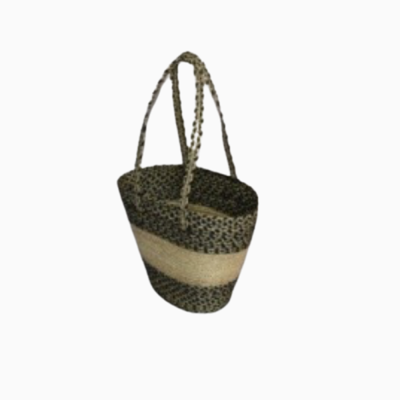 JUTE BRAIDED OVAL BAG WITH HANDLE
