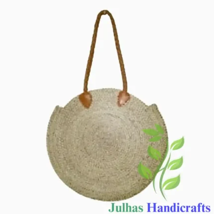 JUTE LADIS BAG WITH Leather Handle MANUFACTURER AND EXPORTER JULHAS HANDICRAFTS BANGLADESH