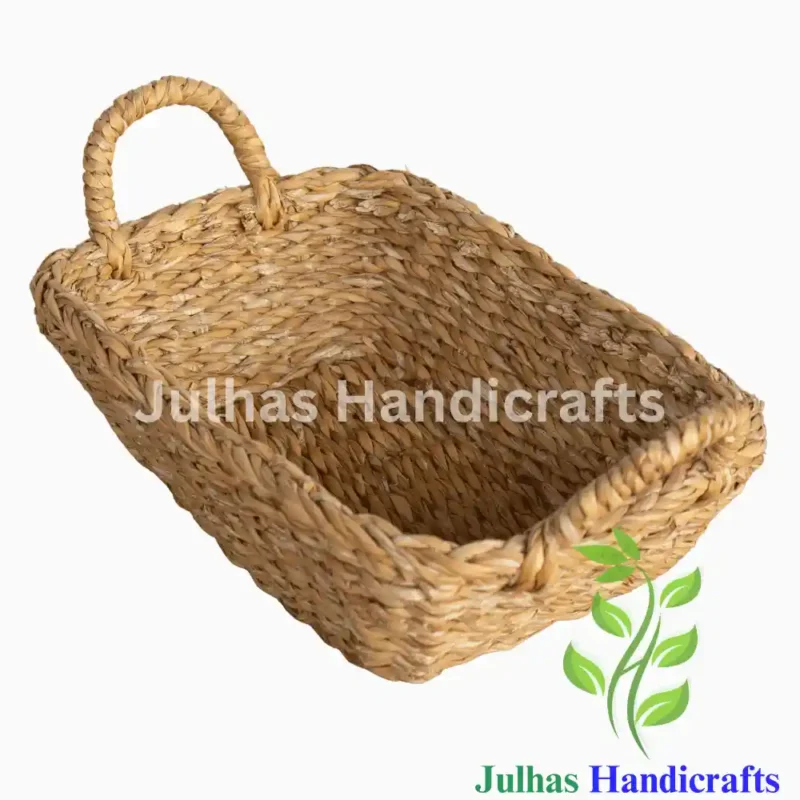 RECTANGLE CONOCAL BASKET WITH HANDLE