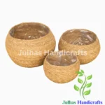 ROUND PATIL BASKET WITH PLASTIC LINING