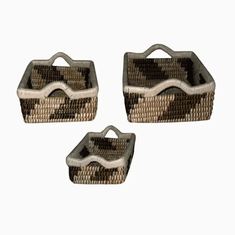 SQUARE-TRAY-WITH-HANDLE MANUFACTURER AND EXPORTER JULHAS HANDICRAFTS BANGLADESH