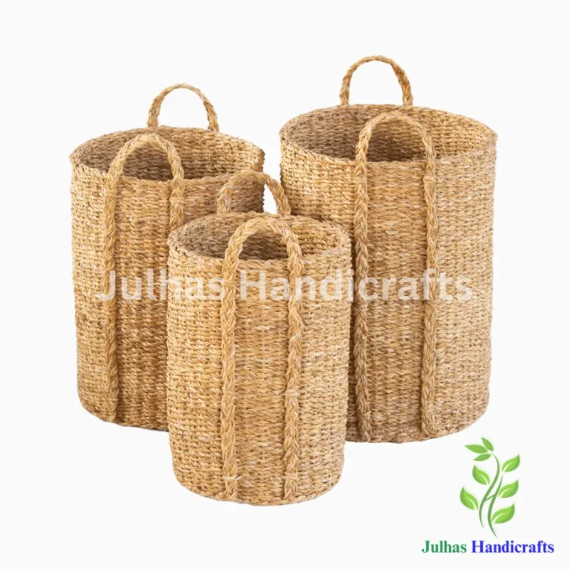 SEA GRASS CYLINDER WITH LONG HANDLE