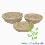 DATE LEAF OVAL BASKET MANUFACTURER AND EXPORTER JULHAS HANDICRAFTS BANGLADESH