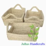 DATE LEAF RECTANGULAR TRAY WITH HANDLE