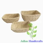 DATE LEAF RECTANGULAR BASKET MANUFACTURER AND EXPORTER JULHAS HANDICRAFTS BANGLADESH
