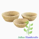 DATE LEAF ROUND BATI MANUFACTURER AND EXPORTER JULHAS HANDICRAFTS BANGLADESH