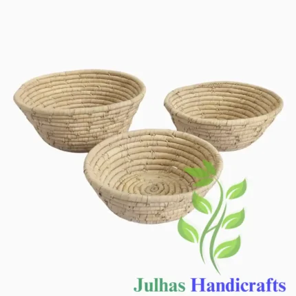 DATE LEAF ROUND BATI MANUFACTURER AND EXPORTER JULHAS HANDICRAFTS BANGLADESH