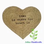 HEART SHAPE JUTE MAT