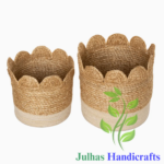 JUTE BRAIDED DESIGN CYLINDER By Julhas Handicrafts