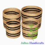 JUTE BRAIDED ROUND CYLINDER WITH HANDLE (JH)