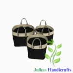 JUTE BRAIDED ROUND CYLINDER WITH HANDLE