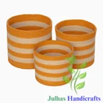 JUTE DRAWSTRING ROUND CYLINDER MANUFACTURER AND EXPORTER JULHAS HANDICRAFTS BANGLADESH