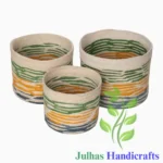 JUTE DRAWSTRING ROUND CYLINDER MANUFACTURER AND EXPORTER JULHAS HANDICRAFTS BANGLADESH