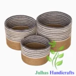 JUTE DRAWSTRING ROUND CYLINDER MANUFACTURER AND EXPORTER JULHAS HANDICRAFTS BANGLADESH