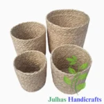 JUTE ROPE ROUND BASKET MANUFACTURER AND EXPORTER JULHAS HANDICRAFTS BANGLADESH