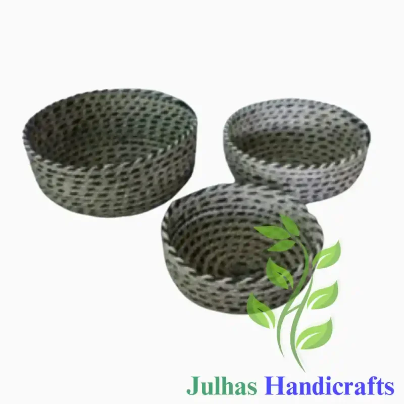 JUTE ROPE ROUND FRUIT BASKET MANUFACTURER AND EXPORTER JULHAS HANDICRAFTS BANGLADESH