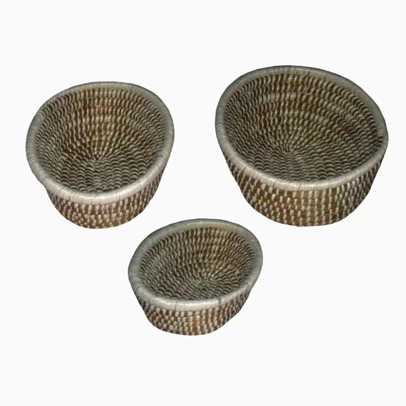 KAISA & PLASTIC OVEL BASKET MANUFACTURER AND EXPORTER JULHAS HANDICRAFTS BANGLADESH