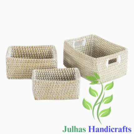 KANS GRASS and PLATIC KITCHEN BASKET WITH CUTTING HANDLE MANUFACTURER AND EXPORTER JULHAS HANDICRAFTS BANGLADESH