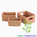 KANS GRASS and PLATIC MINI KITCHEN BASKET WITH CUTTING HANDLE MANUFACTURER AND EXPORTER JULHAS HANDICRAFTS BANGLADESH