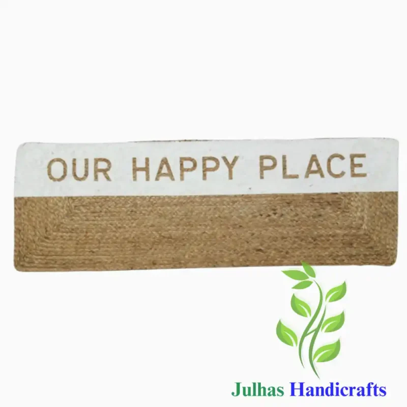 OUR HAPPY PLACE JUTE MAT V2
