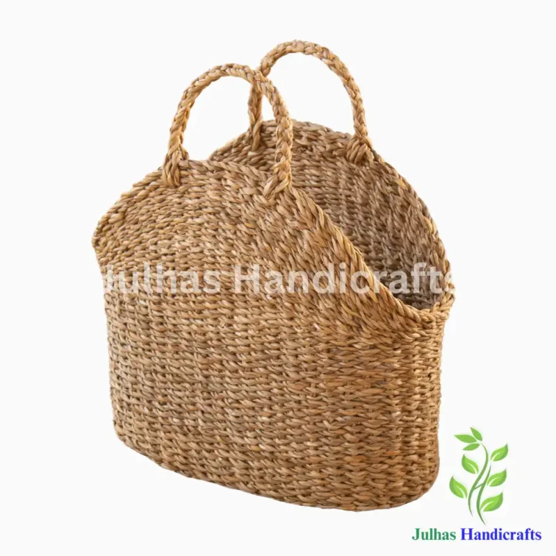 SEAGRASS OVAL BAG WITH HANDLE