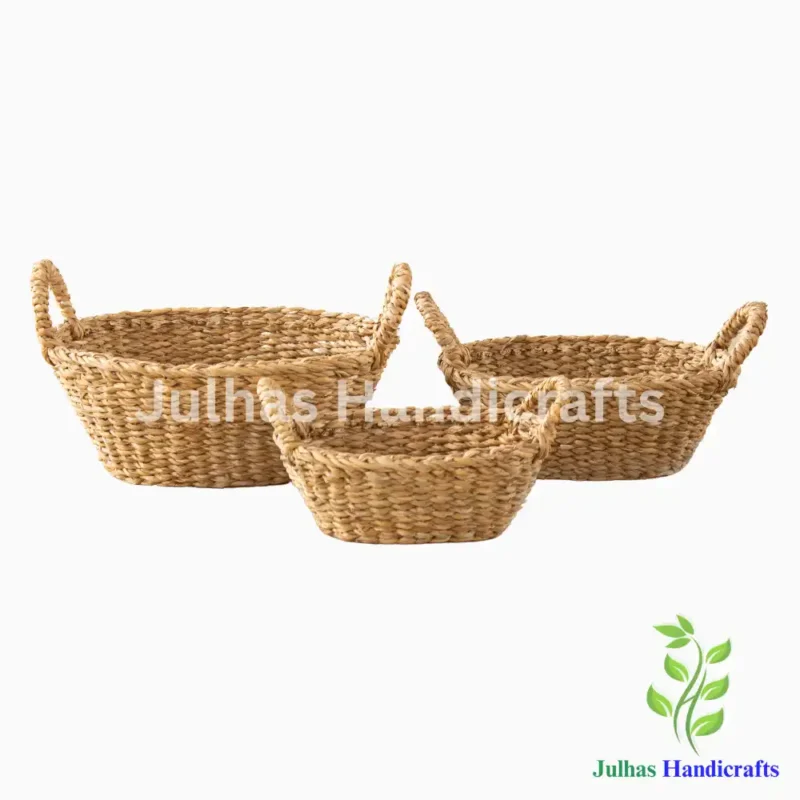 SEA GRASS OVAL BATI WITH HANDLE