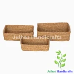 SEA GRASS RECTANGULAR BREAD BASKET