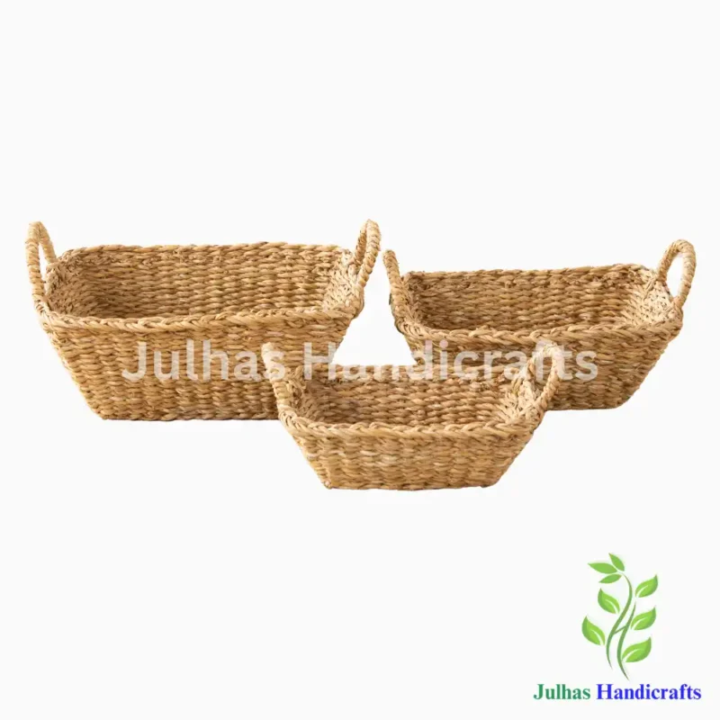 SEA GRASS RECTANGULAR BATI WITH HANDLE