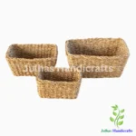 SEA GRASS RECTANGULAR CONICAL BASKET
