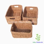 SEA GRASS RECTANGULAR KITCHEN BASKET