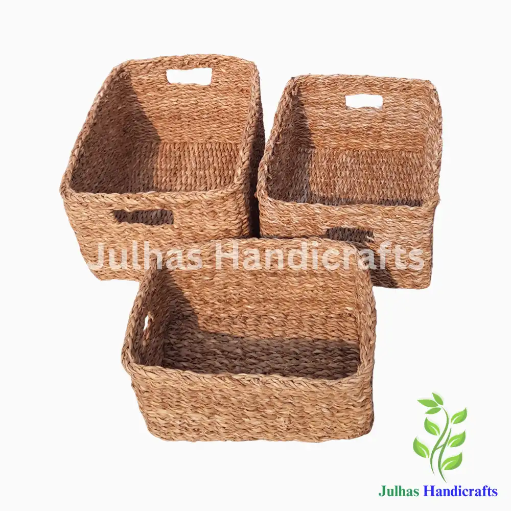 RECTANGULAR KITCHEN BASKET JH SEA GRASS RECTANGULAR KITCHEN BASKET - Image 1