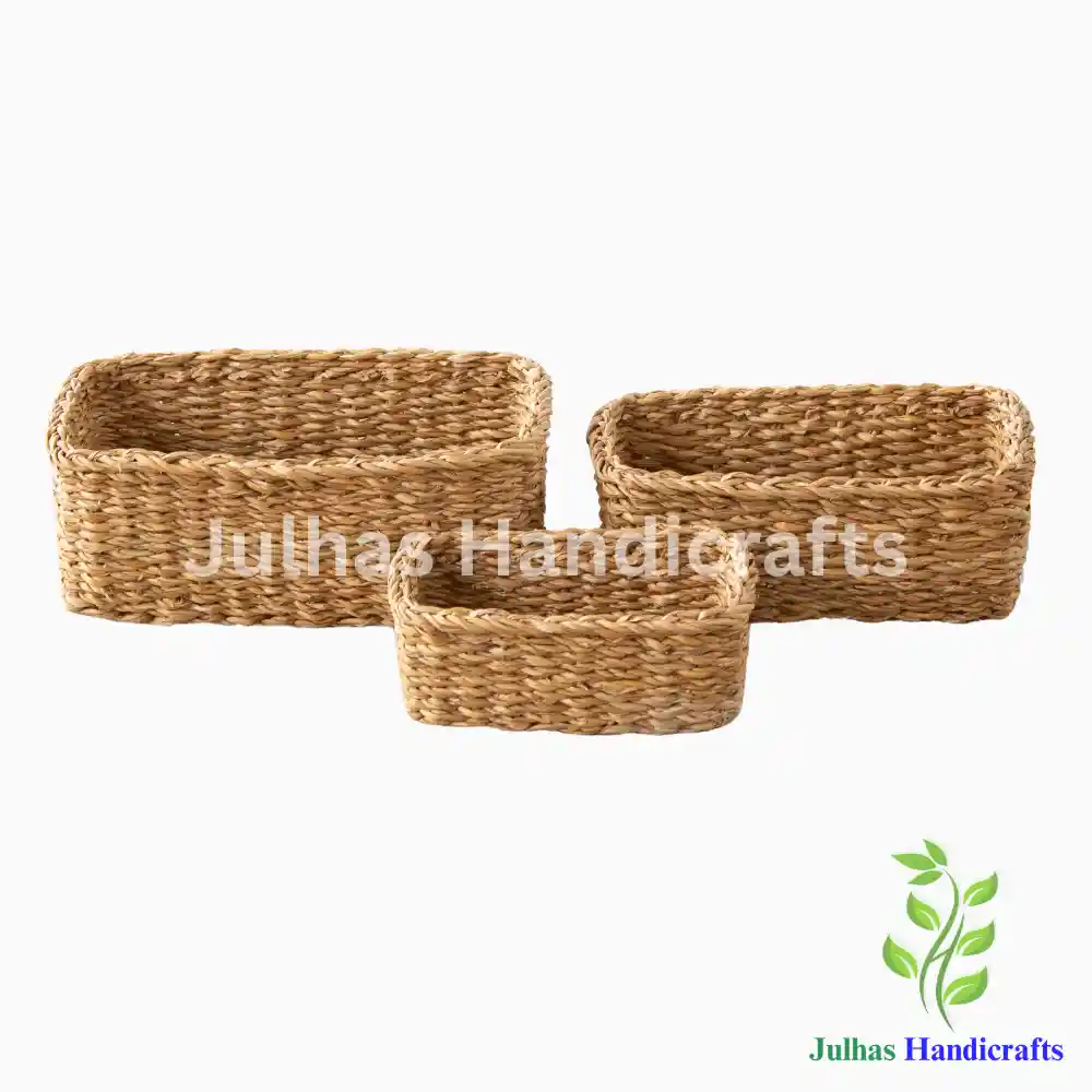 RECTANGULAR MINI MC BASKET SEA GRASS RECTANGULAR MINI MC BASKET - Image 1