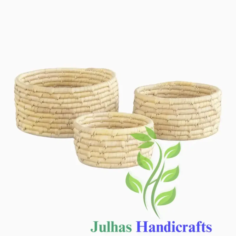 DATE LEAF ROUND BASKET