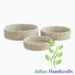 KANS GRASS and PLATIC ROUND CHAKA NATURAL MANUFACTURER AND EXPORTER JULHAS HANDICRAFTS BANGLADESH