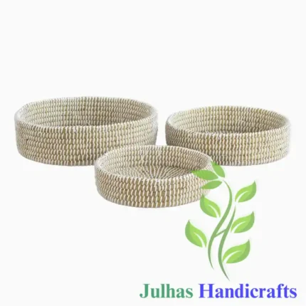 KANS GRASS and PLATIC ROUND CHAKA NATURAL MANUFACTURER AND EXPORTER JULHAS HANDICRAFTS BANGLADESH