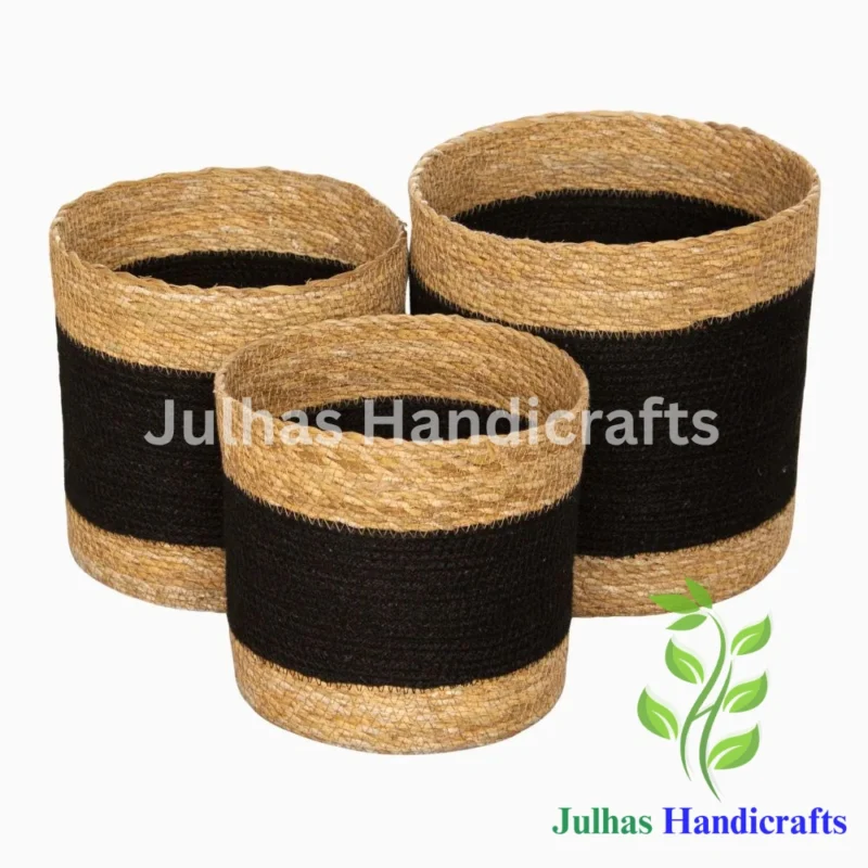 SEA GRASS & JUTE ROUND CYLINDER