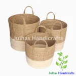 SEA GRASS ROUND CYLINDER WITH HANDLE