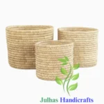 DATE LEAF ROUND CYLINDER MANUFACTURER AND EXPORTER JULHAS HANDICRAFTS BANGLADESH