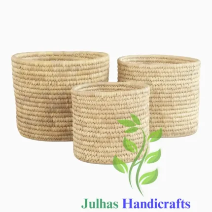 DATE LEAF ROUND CYLINDER MANUFACTURER AND EXPORTER JULHAS HANDICRAFTS BANGLADESH