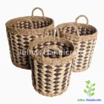 SEA GRASS ROUND CYLINDER WITH HANDLE