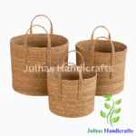 SEA GRASS ROUND CYLINDER WITH HANDLE