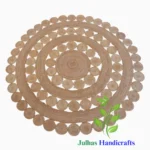 ROUND DESIGN JUTE RUG