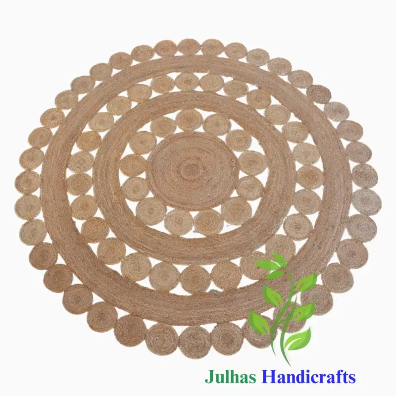 ROUND DESIGN JUTE RUG