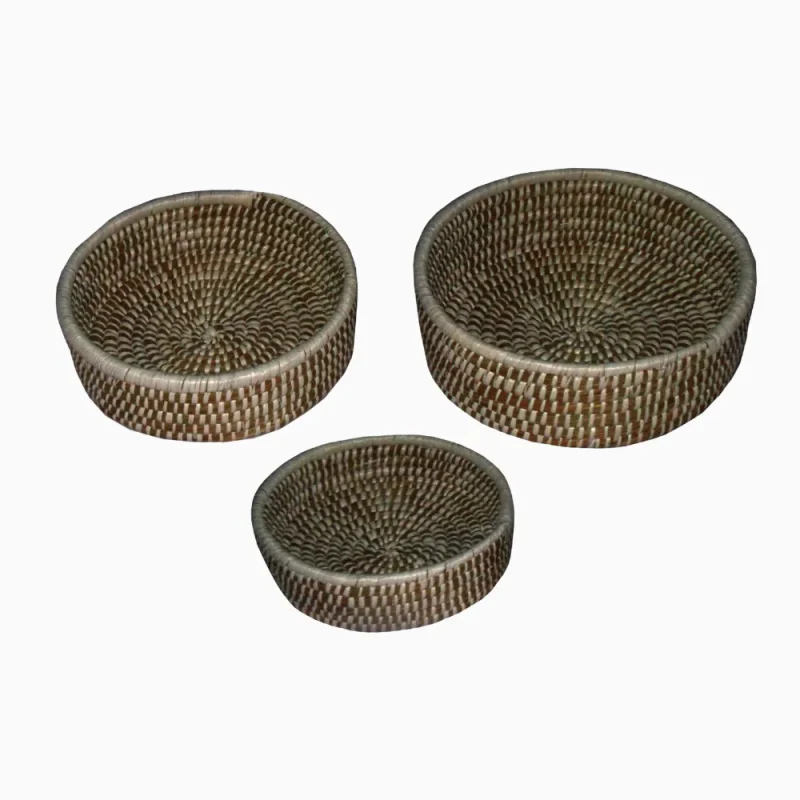 ROUND FRUIT BASKET MANUFACTURER AND EXPORTER JULHAS HANDICRAFTS BANGLADESH