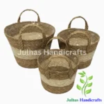 SEA GRASS ROUND PLANTER