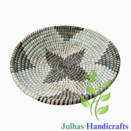 KANS GRASS and PLATIC ROUND PLATE MANUFACTURER AND EXPORTER JULHAS HANDICRAFTS BANGLADESH
