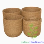 SEAGRASS ROUND U-SHAPE CYLINDER MANUFACTURER AND EXPORTER JULHAS HANDICRAFTS BANGLADESH