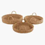 Round Basket With Handle MANUFACTURER AND EXPORTER JULHAS HANDICRAFTS BANGLADESH